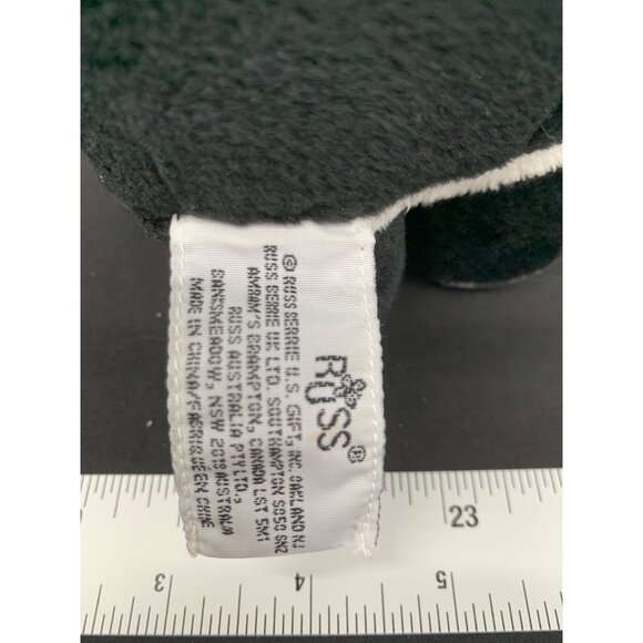 Russ Berrie & Co Black & White Tuxedo Tabby Cat #49296 Stuffed Animal - Picture 4 of 6